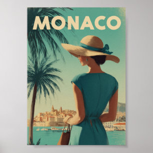 Poster Mode vintage de Monaco
