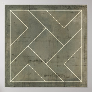 Poster Modèle Abstrait avec formes géométriques