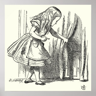 Poster Modèle Alice à la recherche de la porte