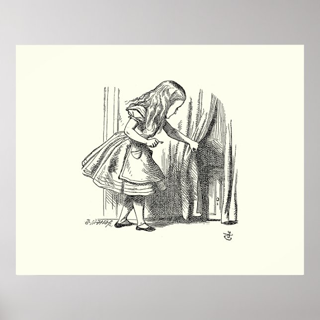 Poster Modèle Alice à la recherche de la porte (Devant)
