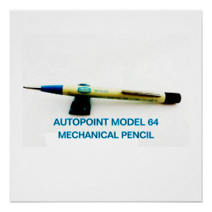 Poster Modèle automatique vintage 64 Crayon mécanique