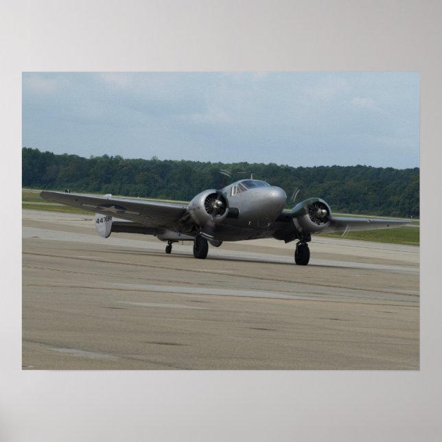 Poster Modèle Beechcraft 18/UC-45 Expéditeur. (Devant)