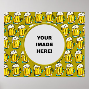 Poster Modèle, Bordure de bière