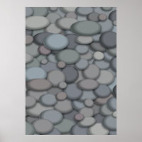 Modèle d'affiche de belles roches de rivière
