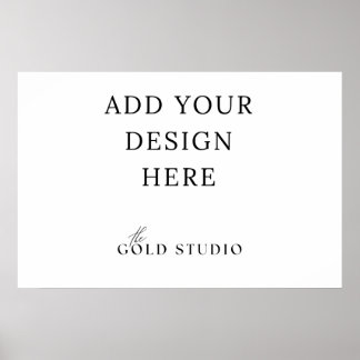 Poster Modèle d'affiche de paysage vierge (20 x 30 pouces