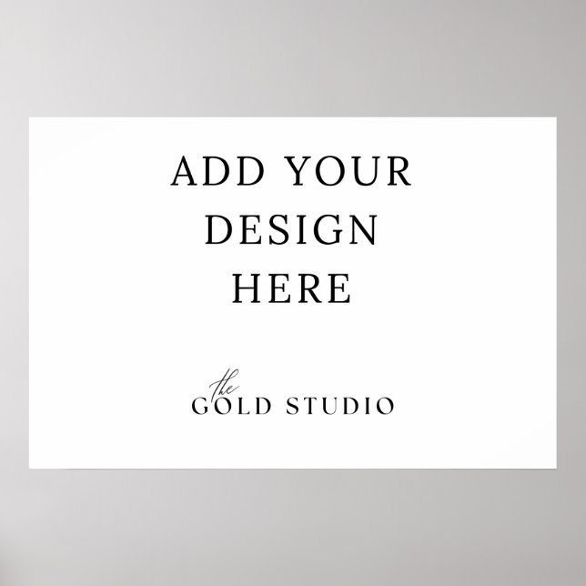 Poster Modèle d'affiche de paysage vierge (20 x 30 pouces (Devant)