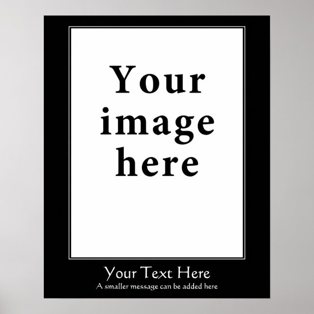 Poster Modèle de bordure verticale de style de motivation (Devant)