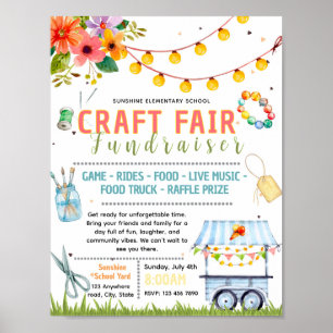 Poster Modèle de flyer modifiable pour foire artisanale d