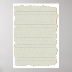 Poster Modèle de lignes de texture d'écriture papier