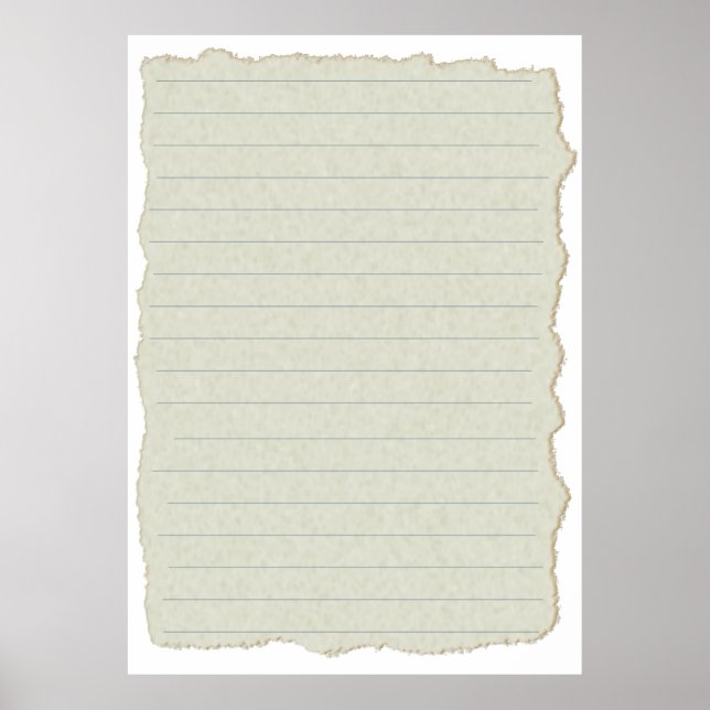 Poster Modèle de lignes de texture d'écriture papier (Devant)