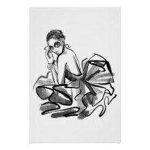 Modèle de mode couture esquissée