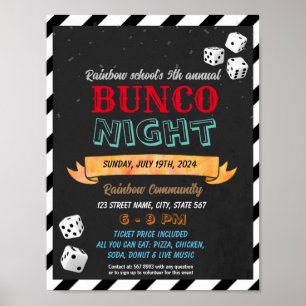 Poster Modèle de nuit Bunco