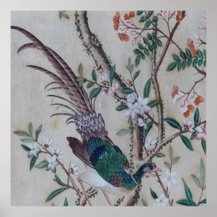 Poster Modèle de papier peint asiatique