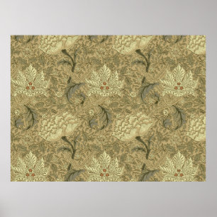 Poster Modèle de papier peint William Morris Windrush