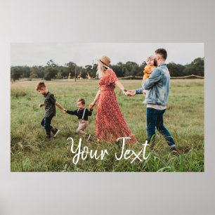 Poster Modèle de photo personnalisée et de texte personna