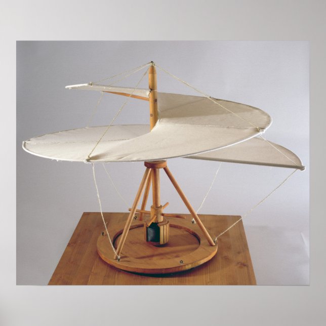 Poster Modèle de reconstruction du design de da Vinci (Devant)
