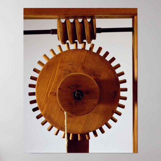 Poster Modèle de reconstruction du design de da Vinci (Devant)