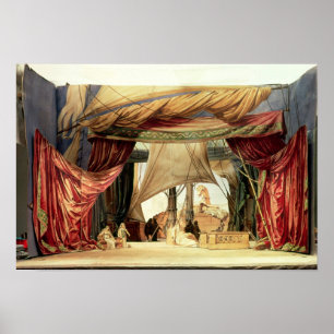 Poster Modèle de scène pour l'opéra 'Tristan and Isolde'