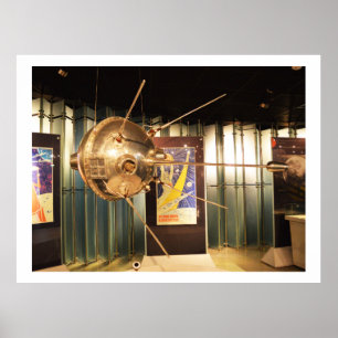 Poster Modèle de station spatiale automatisée Luna 1