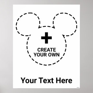 Poster Modèle de texte