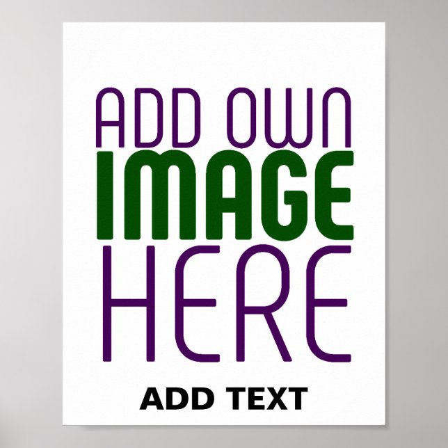 POSTER MODELE DE TEXTE D'IMAGE BLANCHE SIMPLE ÉDITABLE MO (Devant)
