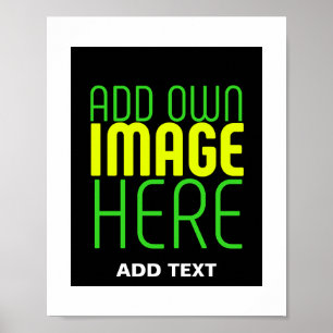 POSTER MODELE DE TEXTE D'IMAGE NOIRE SIMPLE ET MODIFIABLE