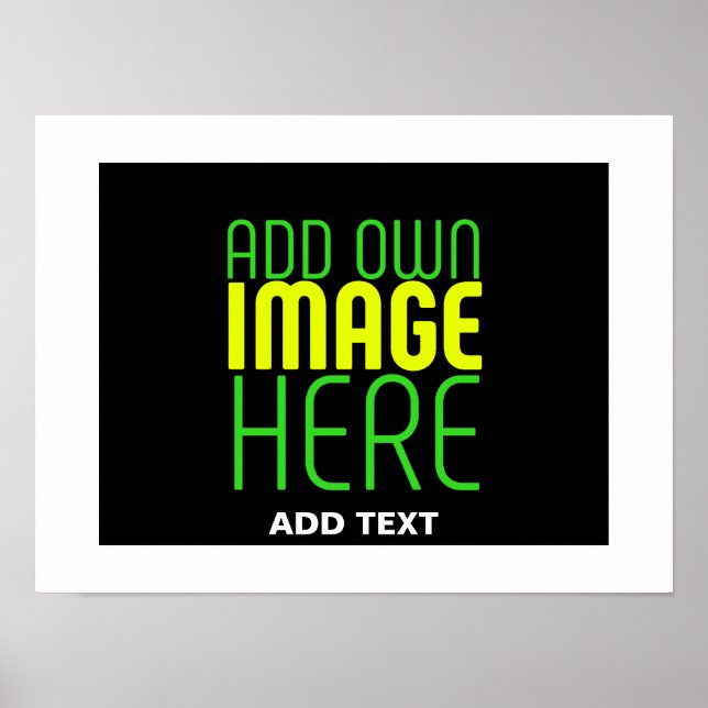POSTER MODELE DE TEXTE D'IMAGE NOIRE SIMPLE ET MODIFIABLE (Devant)