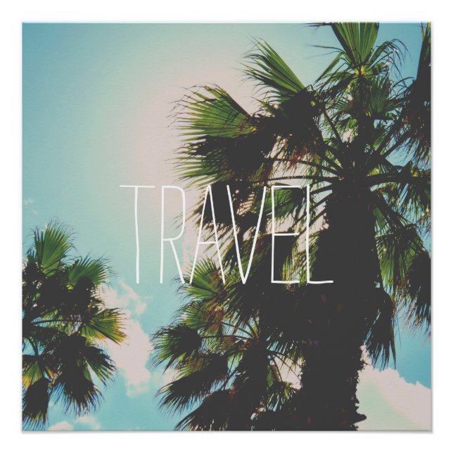 Poster Modèle de voyage simple (Devant)
