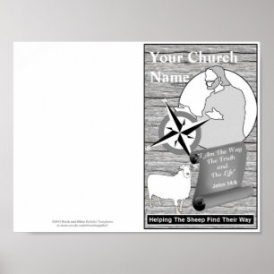 Poster Modèle du Bulletin de l'Église réimprimable