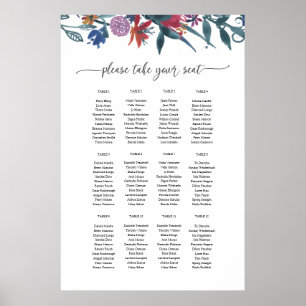 Poster Modèle du graphique Plan d'installation