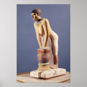 Poster Modèle d'une femme faisant la bière, vieux royau