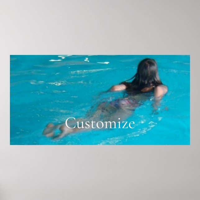 Poster Modèle féminin natation Thunder_Cove (Devant)