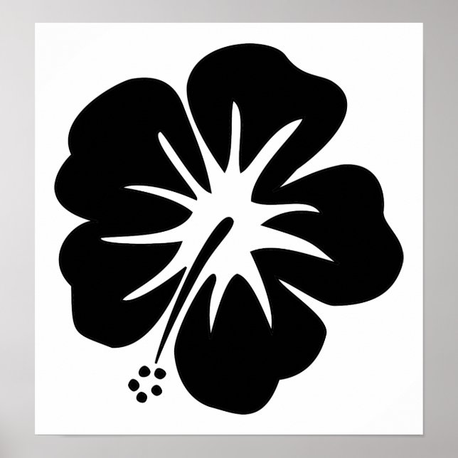 Poster Modèle Hibiscus (Devant)