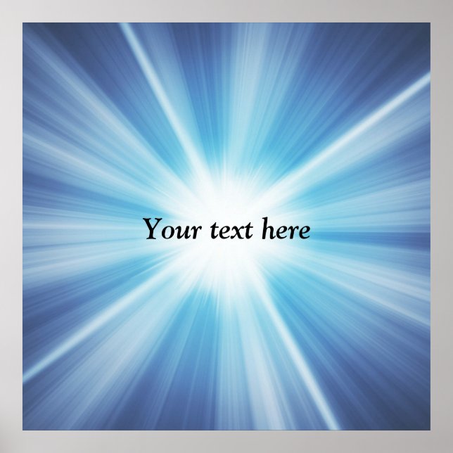 Poster Modèle motif Sunray (Devant)