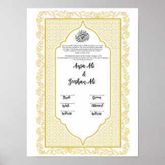 POSTER MODÈLE NIKKAH