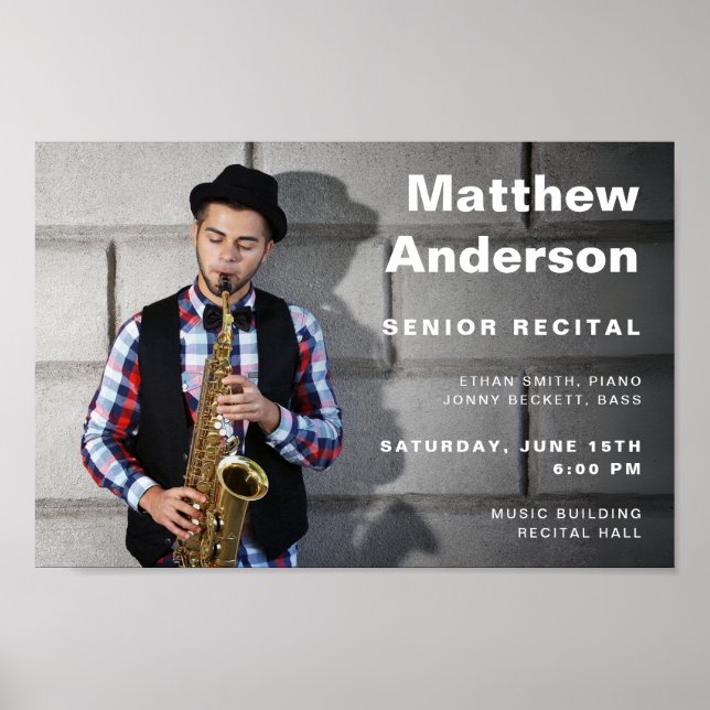 Poster Modèle photo de concert de musique modifiable (Devant)