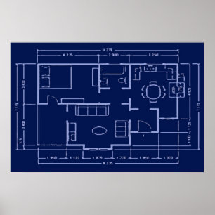 Poster modèle - plan de maison