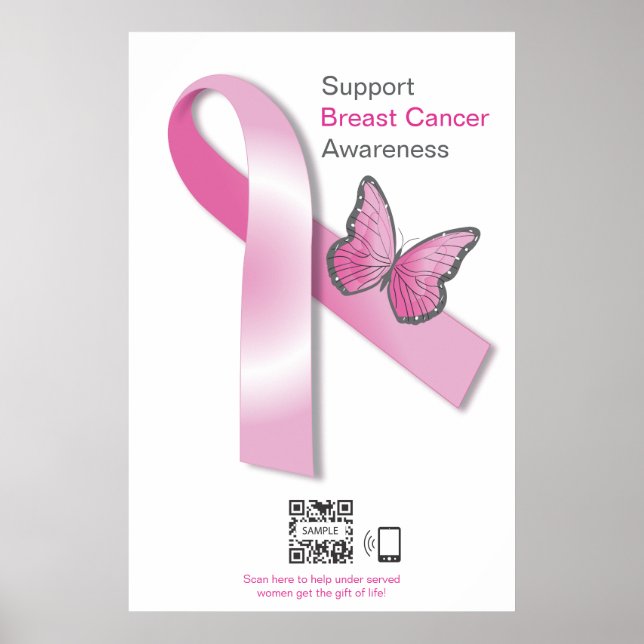 Poster Modèle Sensibilisation au cancer du sein (Devant)