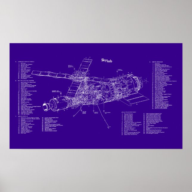 Poster Modèle Skylab (Devant)