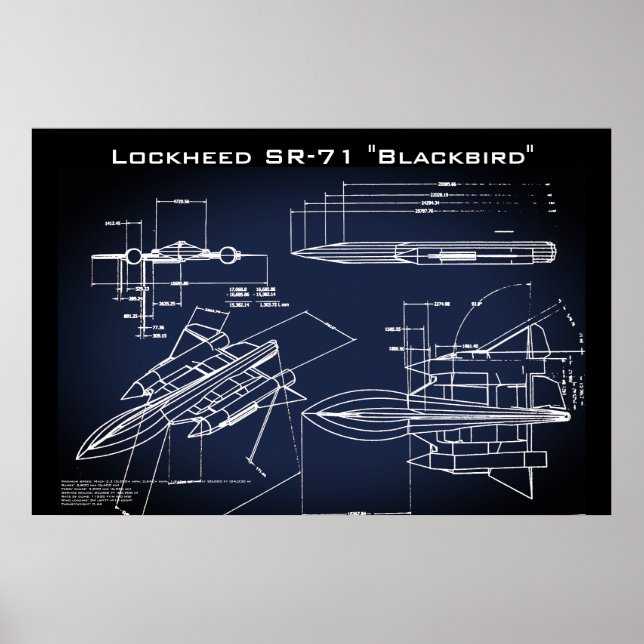 Poster Modèle SR-71 (Devant)