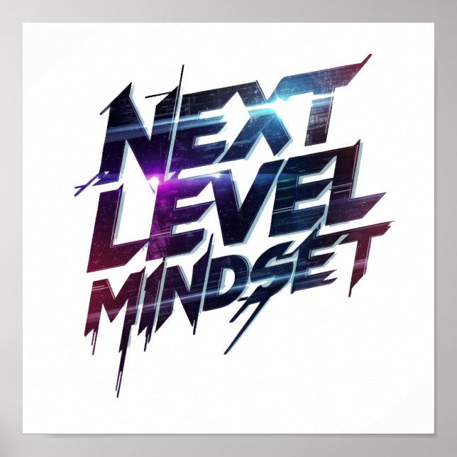 Poster Modern Ambition and Hustle Graphic (Devant)