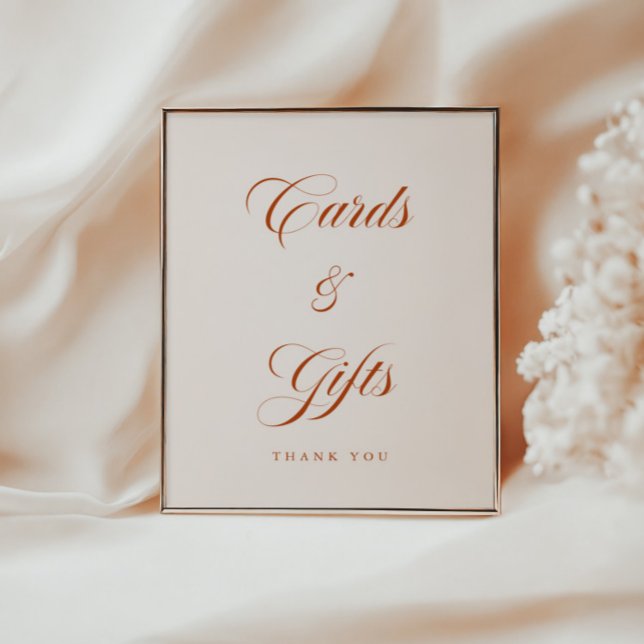Poster Modern Cards and Gifts Bridal Shower Table (Créateur téléchargé)