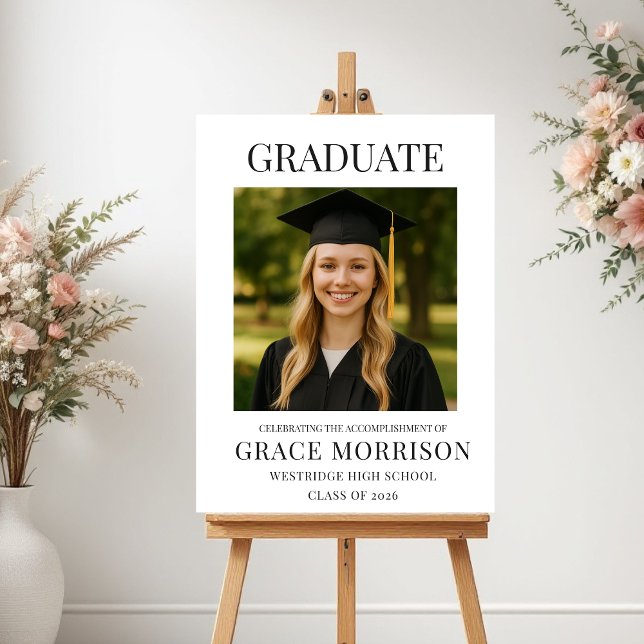 Poster Modern Graduate Photo Graduation  (Créateur téléchargé)
