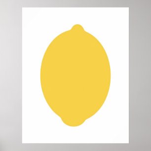 Poster Modern Lemon print