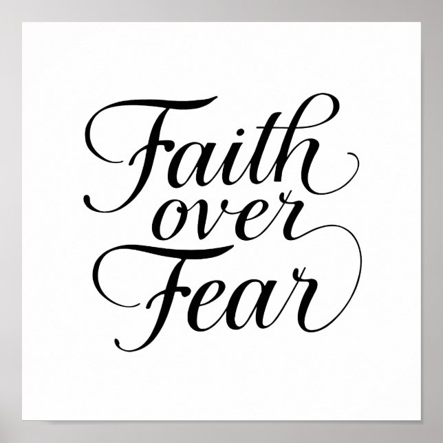 Poster Modern Spiritual Faith Quote (Devant)