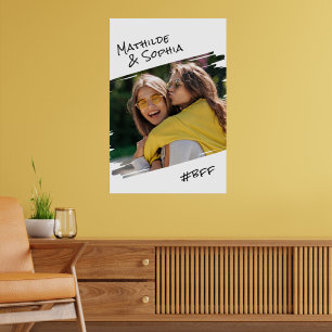 Poster Modern Street Art Ajouter Votre Photo BBF Best Fri