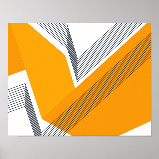 Poster Moderne, cool, tendance, urbain, art géométrique s (Devant)