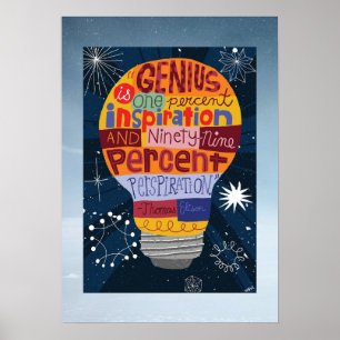 Poster moderne - Genius est...