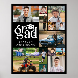 Poster Moderne Grad 15 Photo Collage Gras Type Casquette