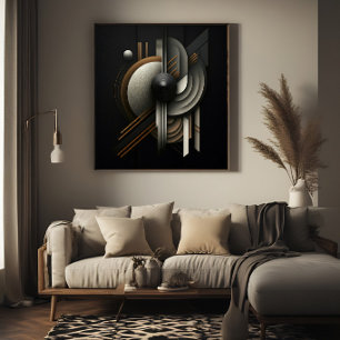 Poster Moderne Inspirée Géométrique Abstraite